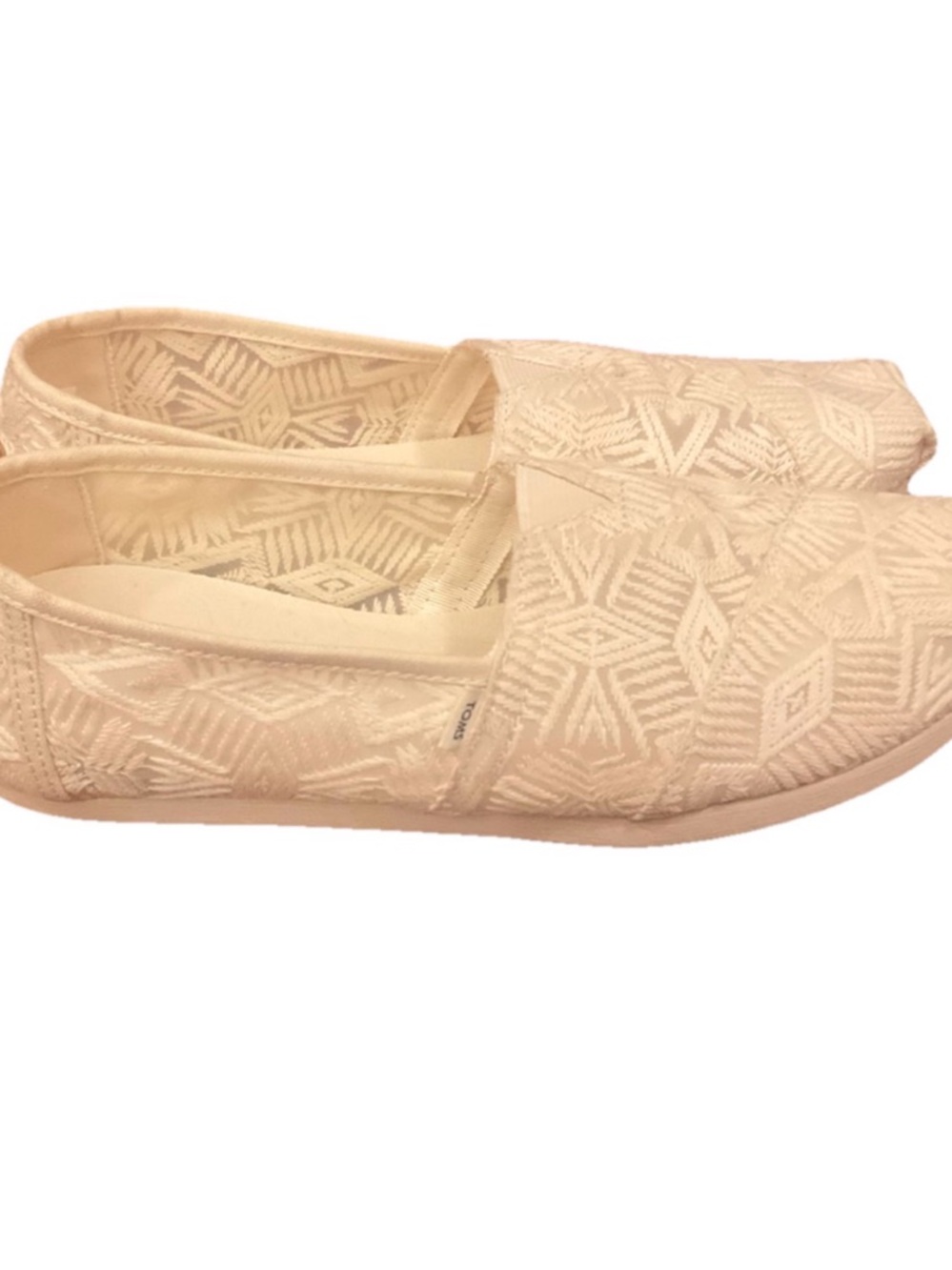 TOMS Alpargata CloudBound Natural Lace Size 8 slip on - Picture 4 of 12